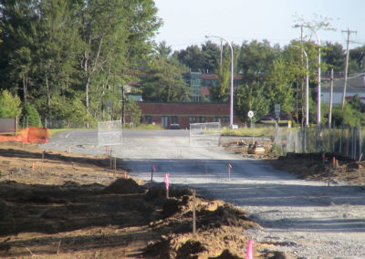 Gravel driveway being prepped